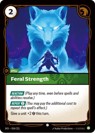 Feral Strength #034/221 — Spiritforged