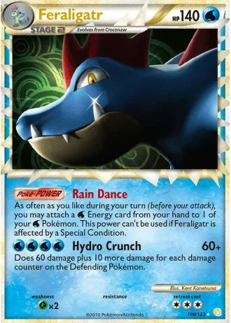 Feraligatr #108 — HeartGold SoulSilver