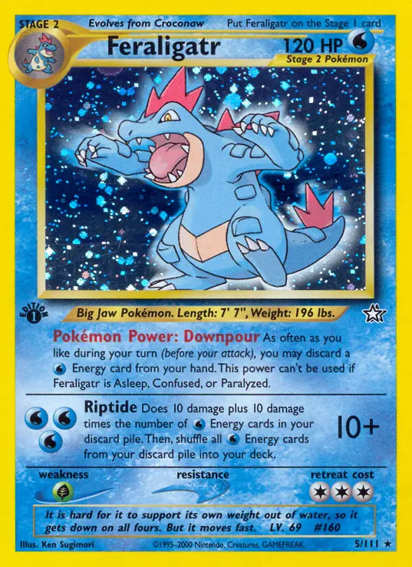 Feraligatr (1st Edition) #5 — Neo Genesis (1st Edition)