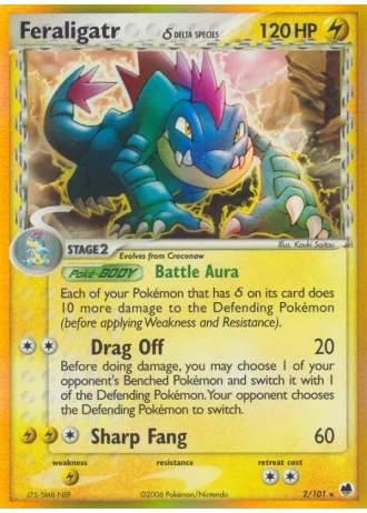 Feraligatr #2/101 — Dragon Frontiers