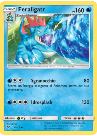 Feraligatr #20 — Leggende Iridescenti