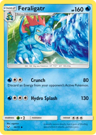 Feraligatr #20/73 — Shining Legends