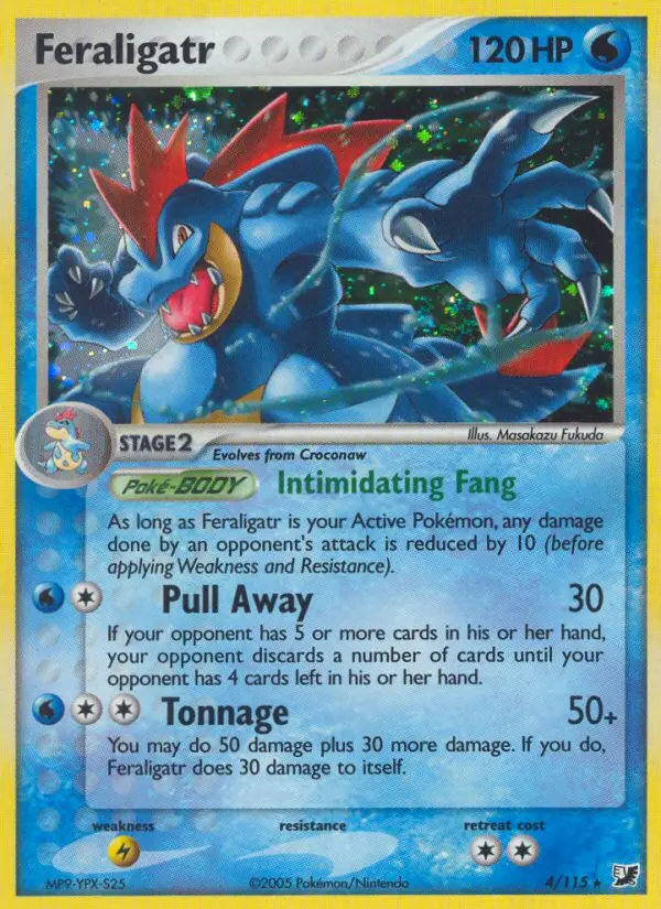 Feraligatr #4 — EX Forze Segrete