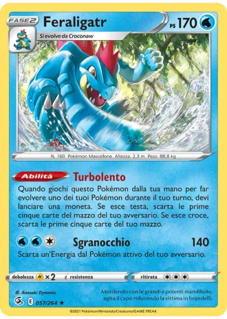 Feraligatr #57 — Colpo Fusione