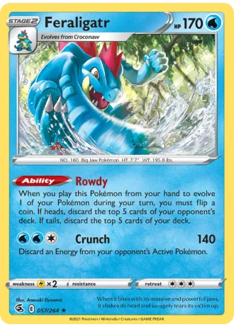 Feraligatr #57 — Fusion Strike