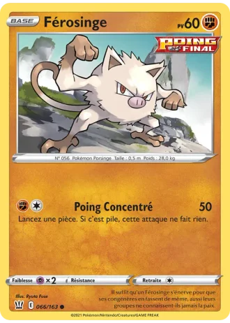 Férosinge #66/163 — Styles de combat