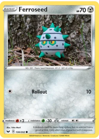 Ferroseed #130/202 — Sword & Shield