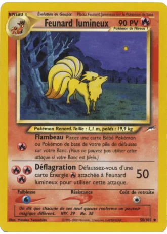 Feunard lumineux #50/105 — Neo Destiny