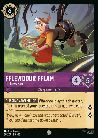 Fflewddur Fflam - Luckless Bard #38/261 — Attack of the Vine!