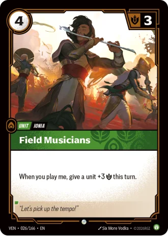 Field Musicians #026/166 — Vendetta
