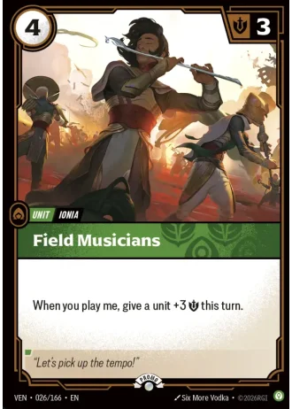 Field Musicians #026/166 — Organized Play Promos