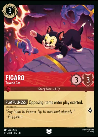 Figaro - Tuxedo Cat #133/204 — Reign of Jafar