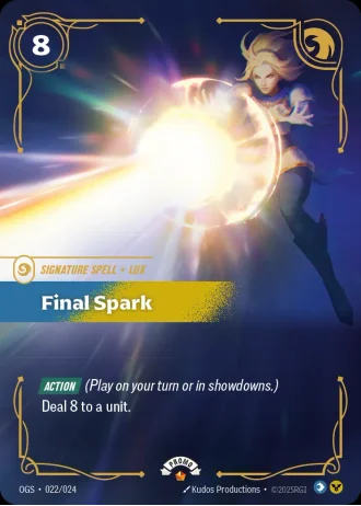 Final Spark #022/024 — Organized Play Promos