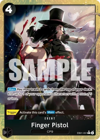 Finger Pistol (EB01-051) (Alternative Art) — One Piece Card The Best Vol.2(PRB02)