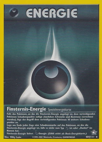 Finsternis-Energie (1. Edition) #104/111 — Neo Genesis (1. Edition)