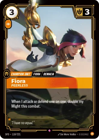 Fiora, Peerless #110/221 — Spiritforged