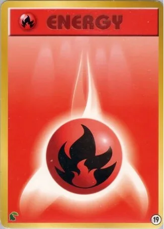 Fire Energy #19 — Intro Pack Neo (Chikorita)