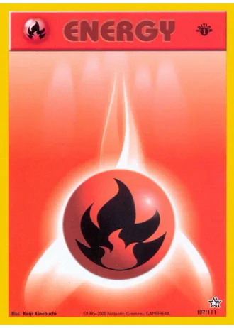 Fire Energy (1st Edition) #107/111 — Neo Genesis (1st Edition)
