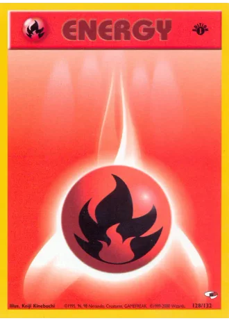 Fire Energy (1st Edition) #128/132 — Gym Heroes (1st Edition)