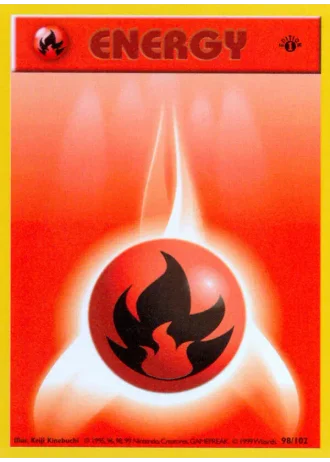 Fire Energy #98/102 — Base Set