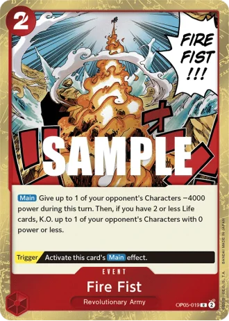 Fire Fist (OP05-019) — Awakening of the New Era (OP05)