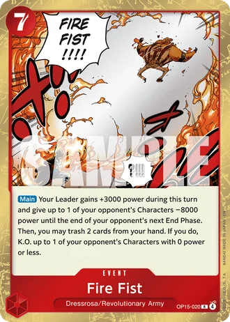 Fire Fist (OP15-020) — Adventure on Kami's Island (OP15-EB04)