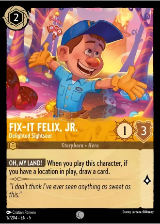 Fix-It Felix, Jr. - Delighted Sightseer #17/204 — Shimmering Skies
