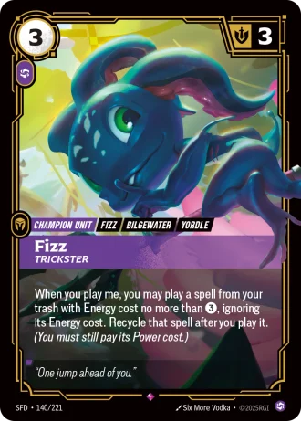 Fizz, Trickster #140/221 — Spiritforged