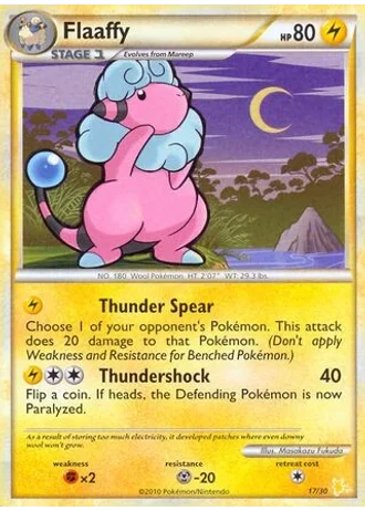 Flaaffy #17 — HS trainer Kit (Raichu)