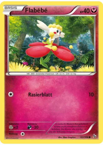 Flabébé #63/106 — Flammenmeer