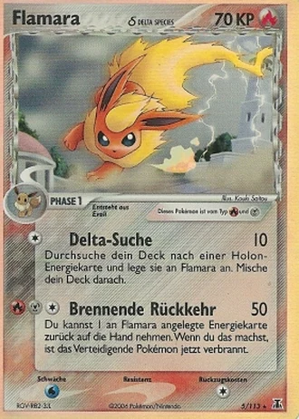 Flamara #5/113 — EX Delta Species