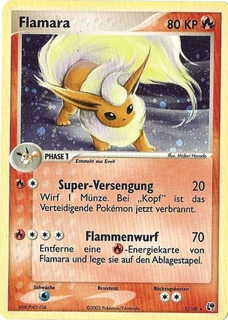 Flamara #5/100 — EX Sandsturm