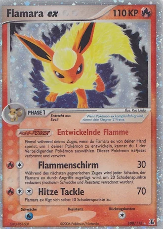 Flamara ex #108/113 — EX Delta Species