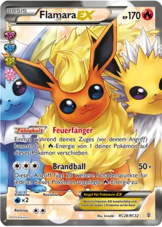 Flamara EX RC28/32 — Radiant Collection (Generationen)