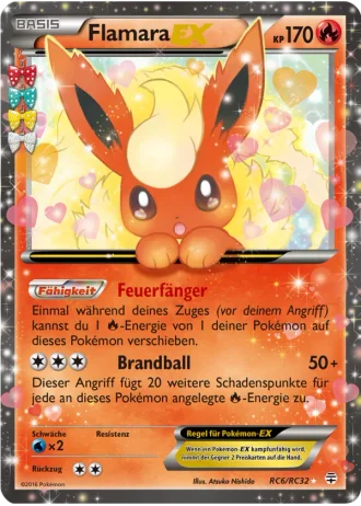 Flamara EX RC6 — Radiant Collection (Generationen)