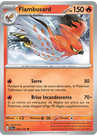 Flambusard #030/193 — Évolutions à Paldea