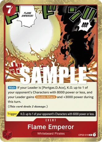 Flame Emperor (OP03-016) — Pillars of Strength (OP03)