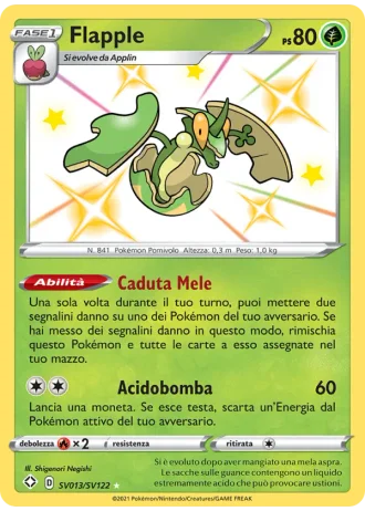 Flapple SV013/122 — Tesoro Cromatico (Destino Splendente)