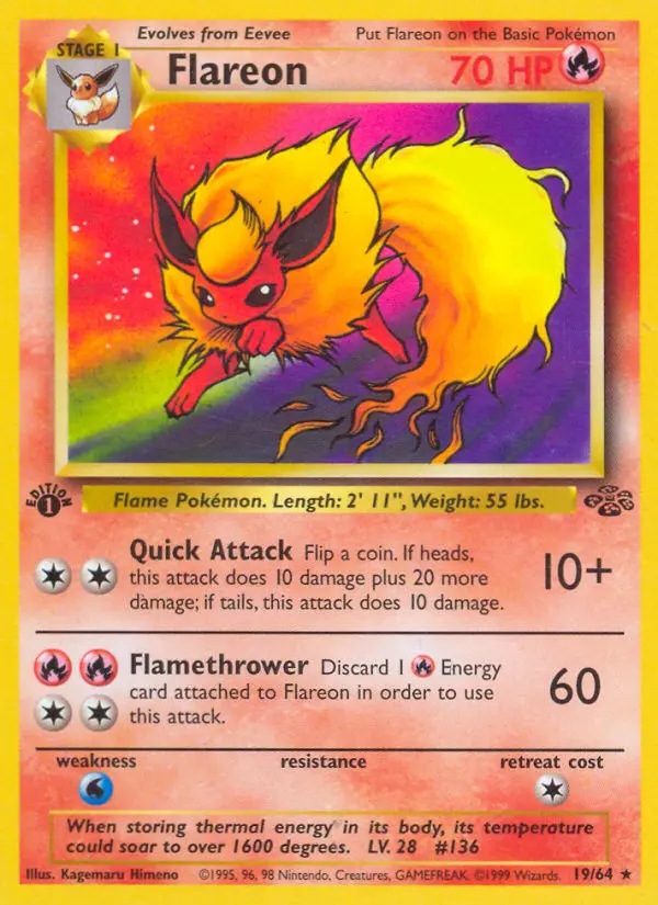 Flareon (1ª Edizione) #19 — Jungle (1ª Edizione)