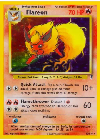 Flareon #10/110 — Legendary Collection