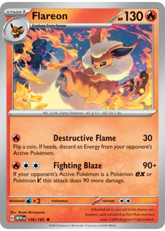 Flareon #136/165 — 151