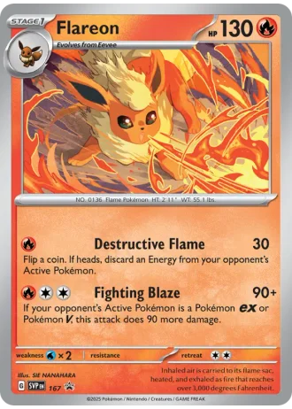 Flareon #167 — Scarlet & Violet Promos