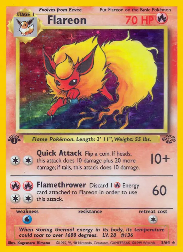 Flareon (1st Edition) #3 — Jungle (1st Edition)