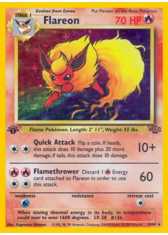 Flareon (1st Edition) #3 — Jungle (1st Edition)