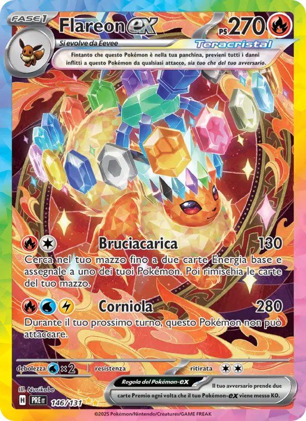 Flareon ex #146 — Evoluzioni Prismatiche