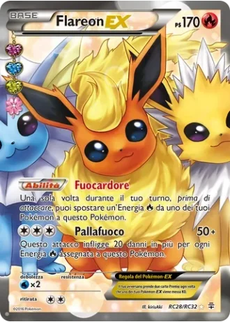 Flareon EX RC28/32 — Radiant Collection (Generazioni)