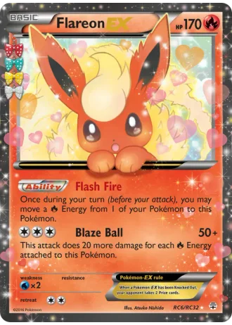Flareon EX RC6 — Radiant Collection (Generations)