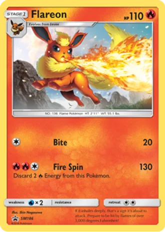 Flareon SM186 — Sun & Moon Promos