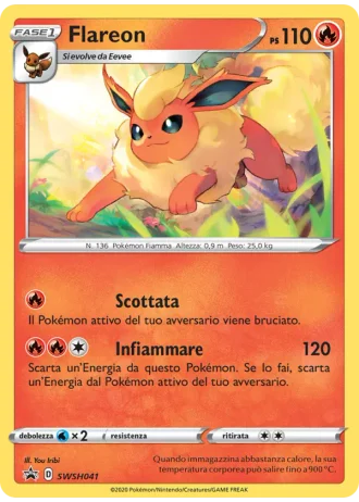 Flareon SWSH041 — Spada e Scudo Promos