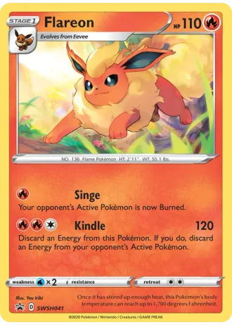 Flareon SWSH041 — Sword & Shield Promos